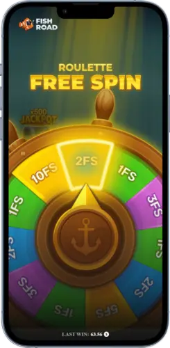 Fish Road Game Freispiele-Roulette mit Free-Spin-Bonus